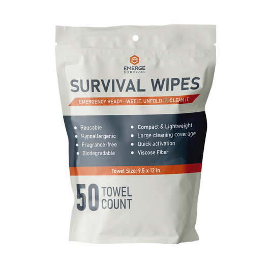 Emerge Survival Wipes - 50ct