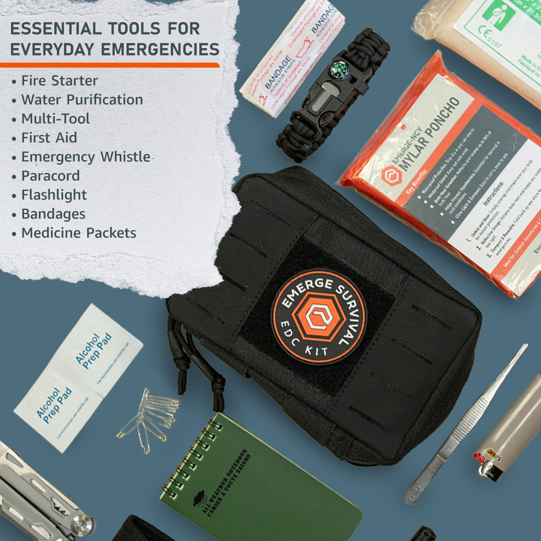 everyday carry survival gear Every Day Carry (EDC) Kit – Emerge Survival