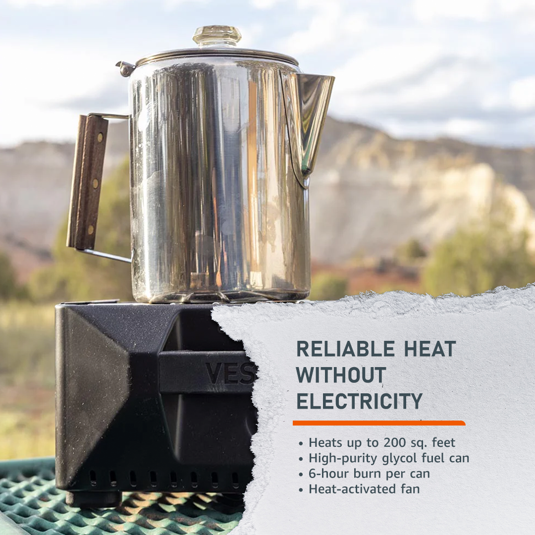 VESTA Self-Powered Indoor Space Heater & Stove by InstaFire